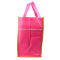 silkscreen print non woven foldable shopping bags